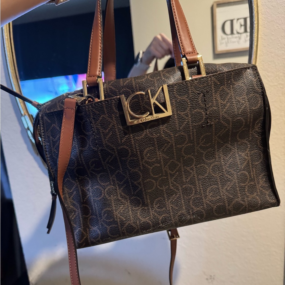 Calvin Klein Brown Signature Women's Bag
